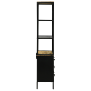 Highboard  70x35x180 cm Legno Mango Grezzo Solido