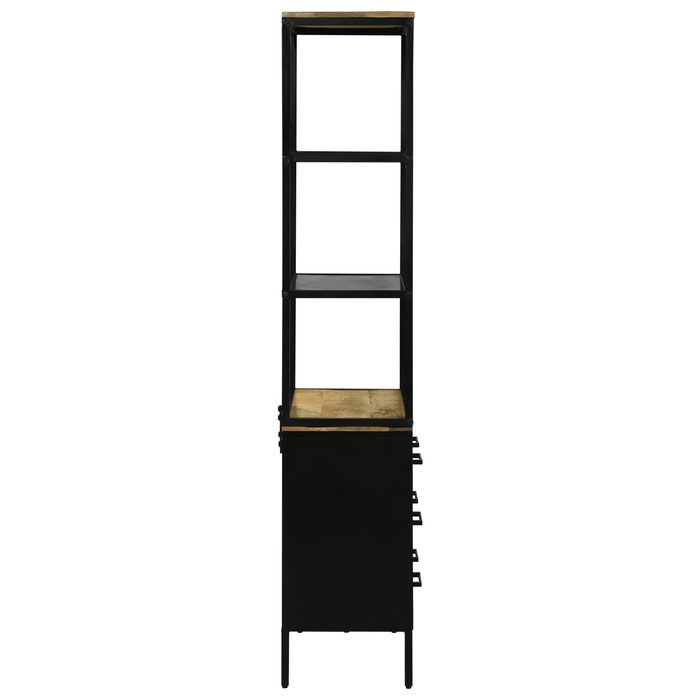 Highboard  70x35x180 cm Legno Mango Grezzo Solido