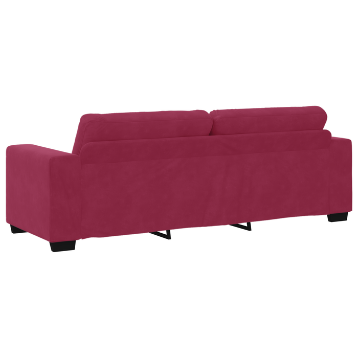 Set di divani 2 pcs Rosso vino 221 x 78 x 80 cm Velluto 3324725