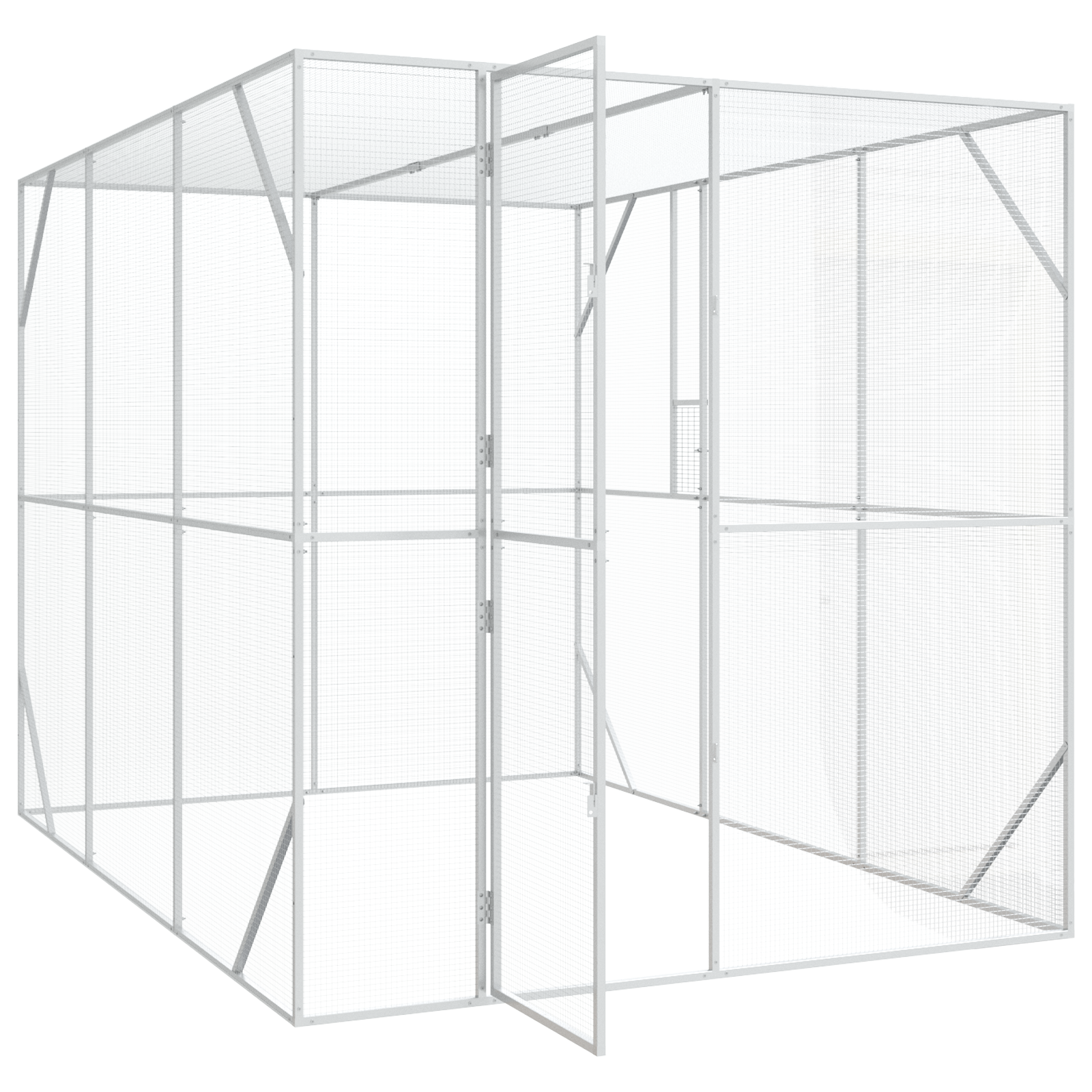 voliera  antracite 302x206x214 cm in acciaio