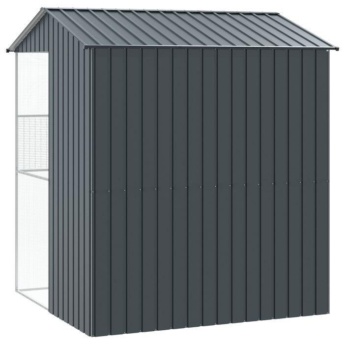 Gabbia per Uccelli Antracite 215x210x247 cm in Acciaio