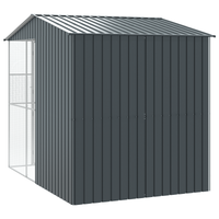 Voliera per uccelli Antracite 215x310x247 cm in Acciaio