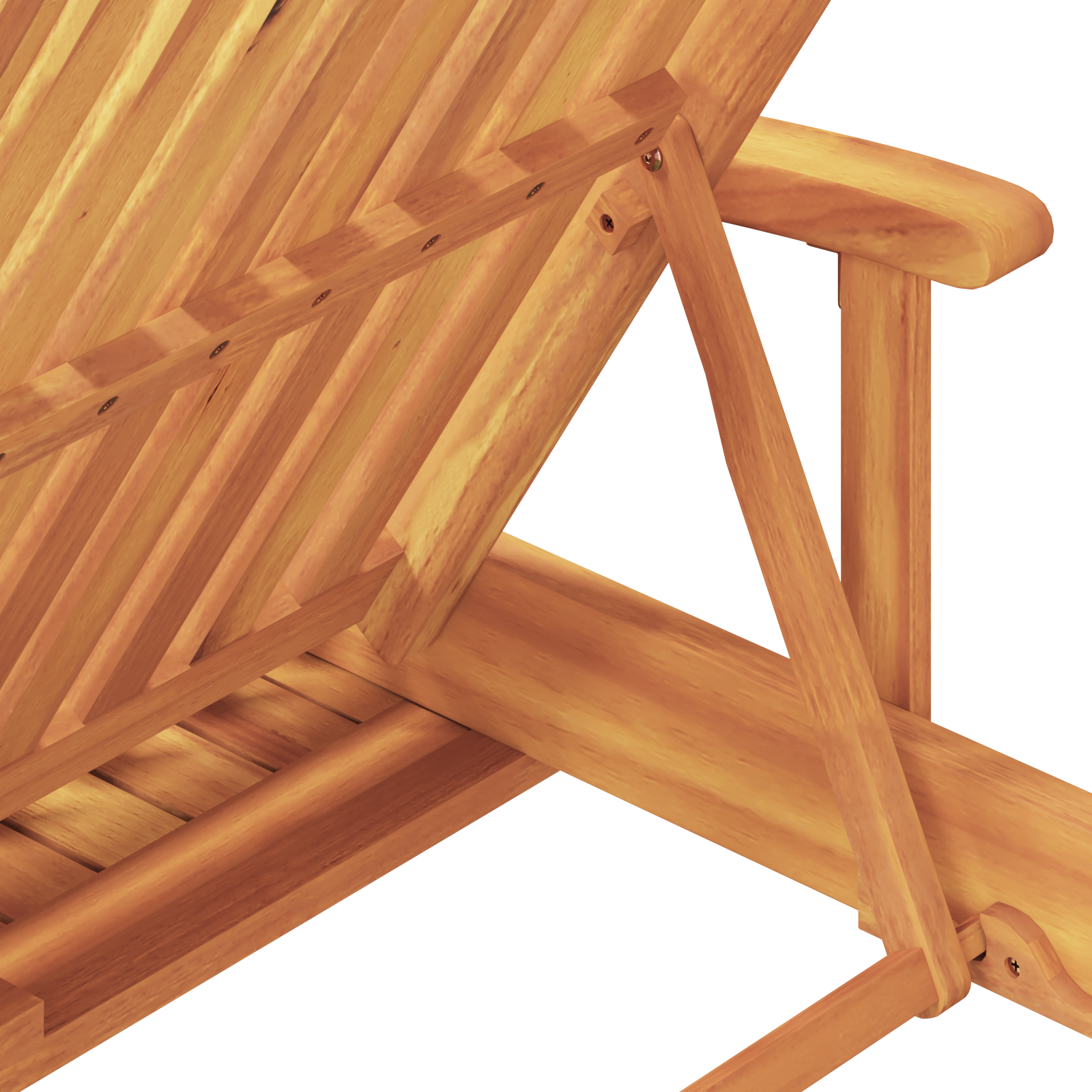 Lettini prendisole 2 pcs con cuscini e ruote Rosso Legno massello di Acacia