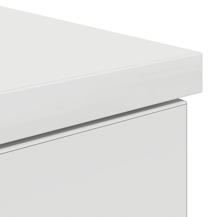 Scrivania  Bianca 140x49x76 cm in Legno Ingegnerizzato