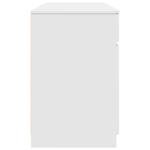 Scrivania  Bianca 140x49x76 cm in Legno Ingegnerizzato