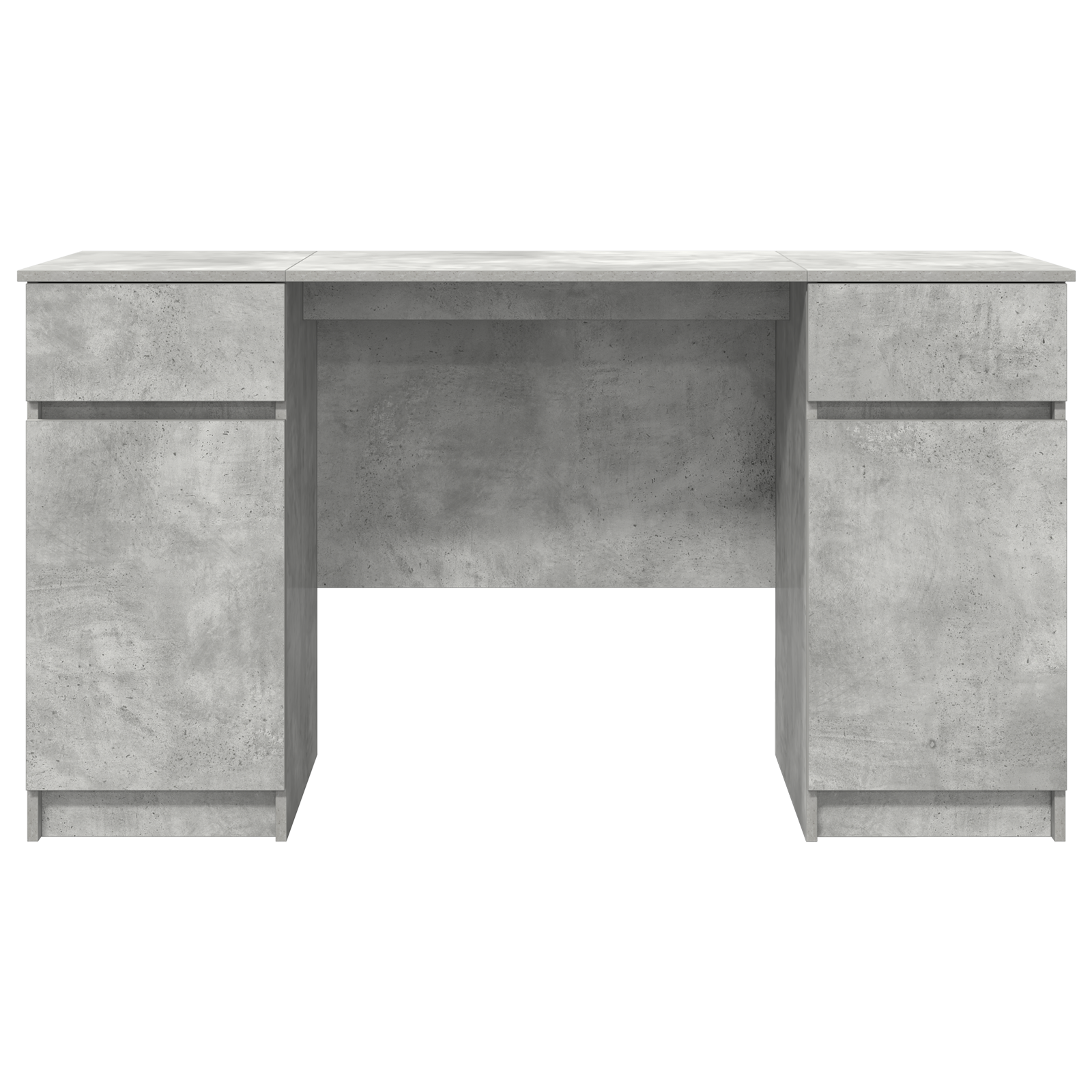 Scrivania  Grigio Cemento 140x49x76 cm Legno ingegnerizzato