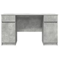 Scrivania  Grigio Cemento 140x49x76 cm Legno ingegnerizzato