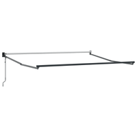 Ombrellone Retrattile Multicolore Strisce 350x250 cm