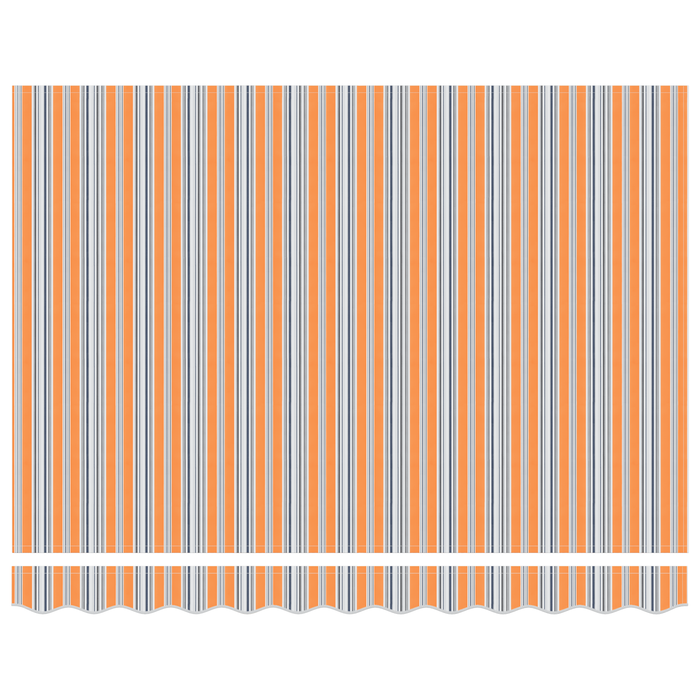 Ombrellone Retrattile Multicolore Strisce 350x250 cm