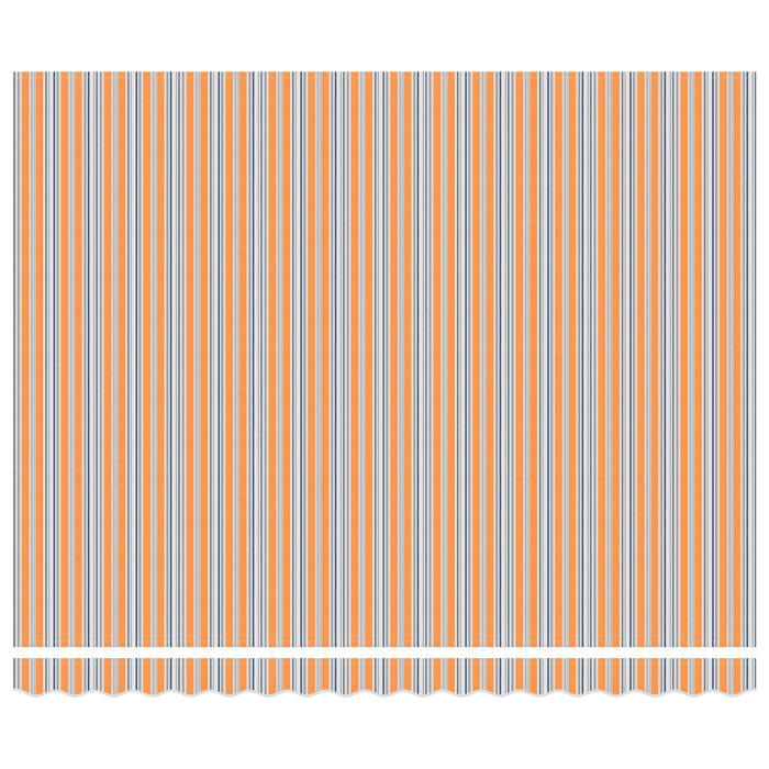 Tenda retrattile automatica con strisce multicolore LED 400x300 cm