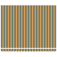 Ombrellone Retrattile Manuale Verde e Giallo 400x300 cm