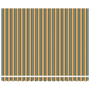 Ombrellone Retrattile Manuale Verde e Giallo 400x300 cm