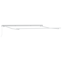 Ombrello Retrattile Arancione e Marrone 450x350 cm