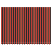 Ombrello Retrattile Arancione e Marrone 450x350 cm