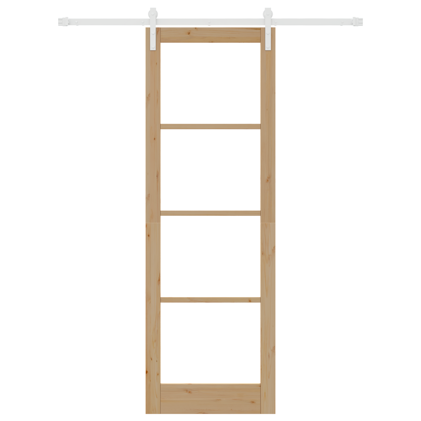 Porta scorrevole con set hardware 'ORKDAL'legno massello e vetro