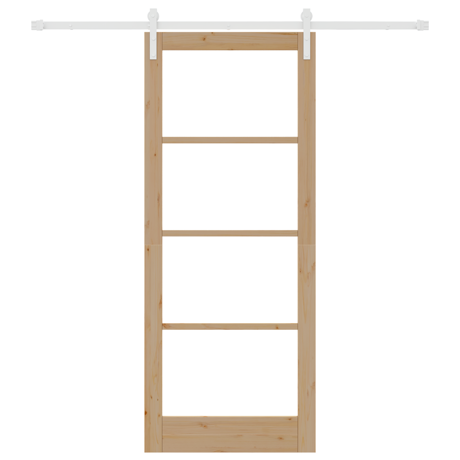 Porta scorrevole  con set di accessori 'ORKDAL'Legno massello & Vetro