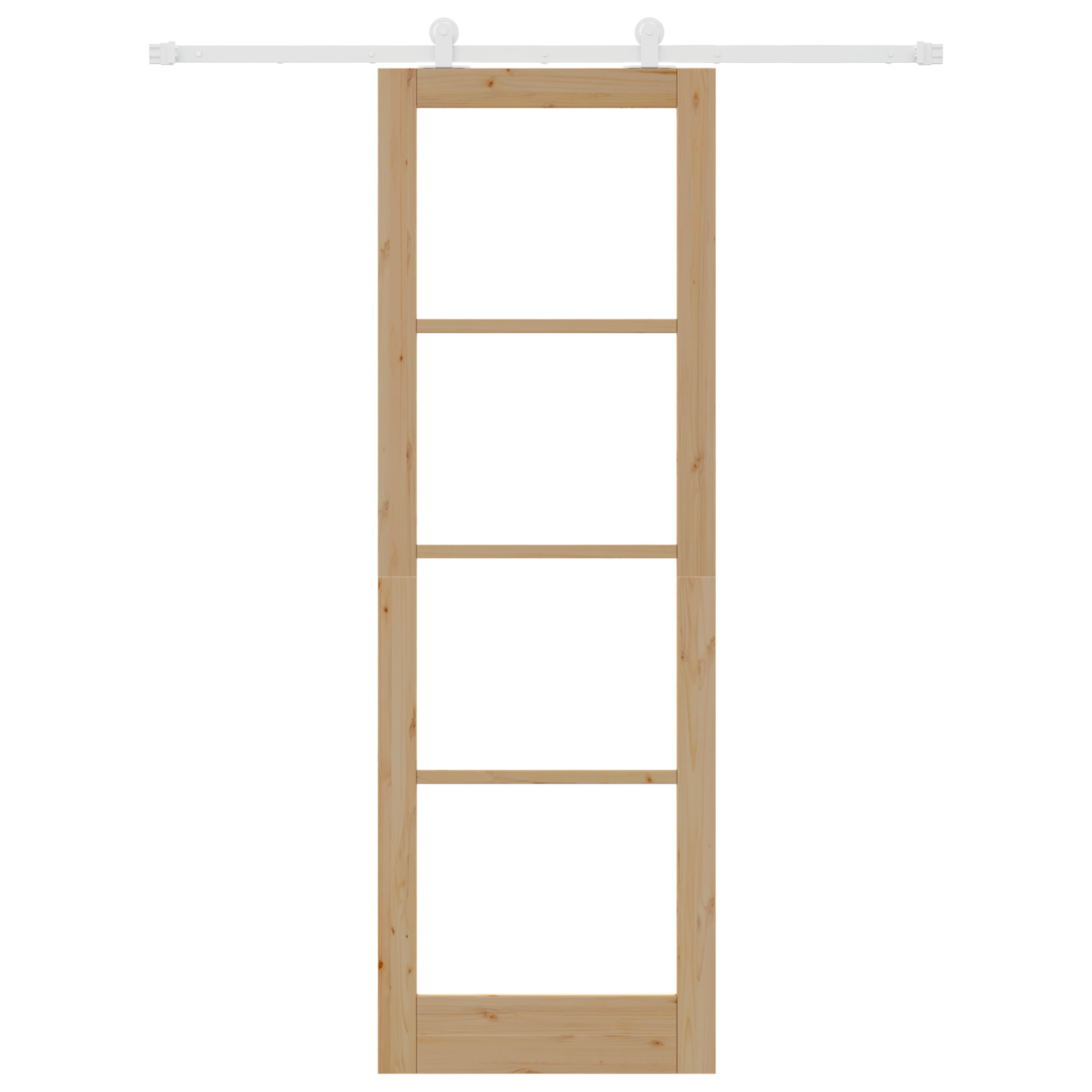 Porta Scorrevole  con set hardware 'ORKDAL'legno massello e vetro