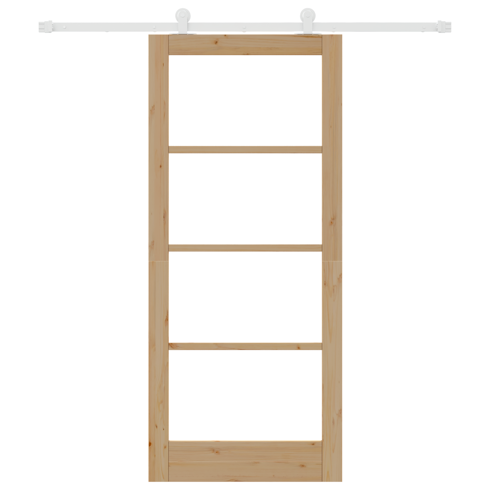 Porta scorrevole  con set di hardware 'ORKDAL'in legno massello e vetro