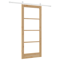 Set di porte scorrevoli  con hardware 86x198,5 cm Legno massello di pino