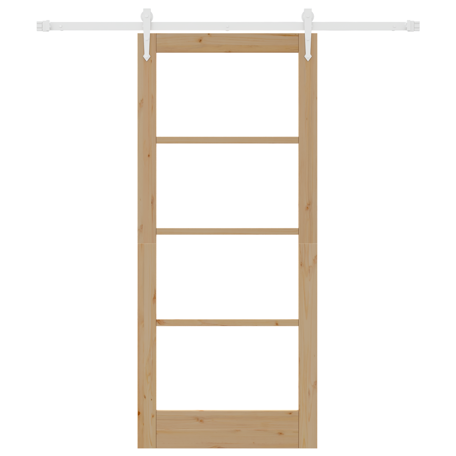 Set di porte scorrevoli  con hardware 86x198,5 cm Legno massello di pino