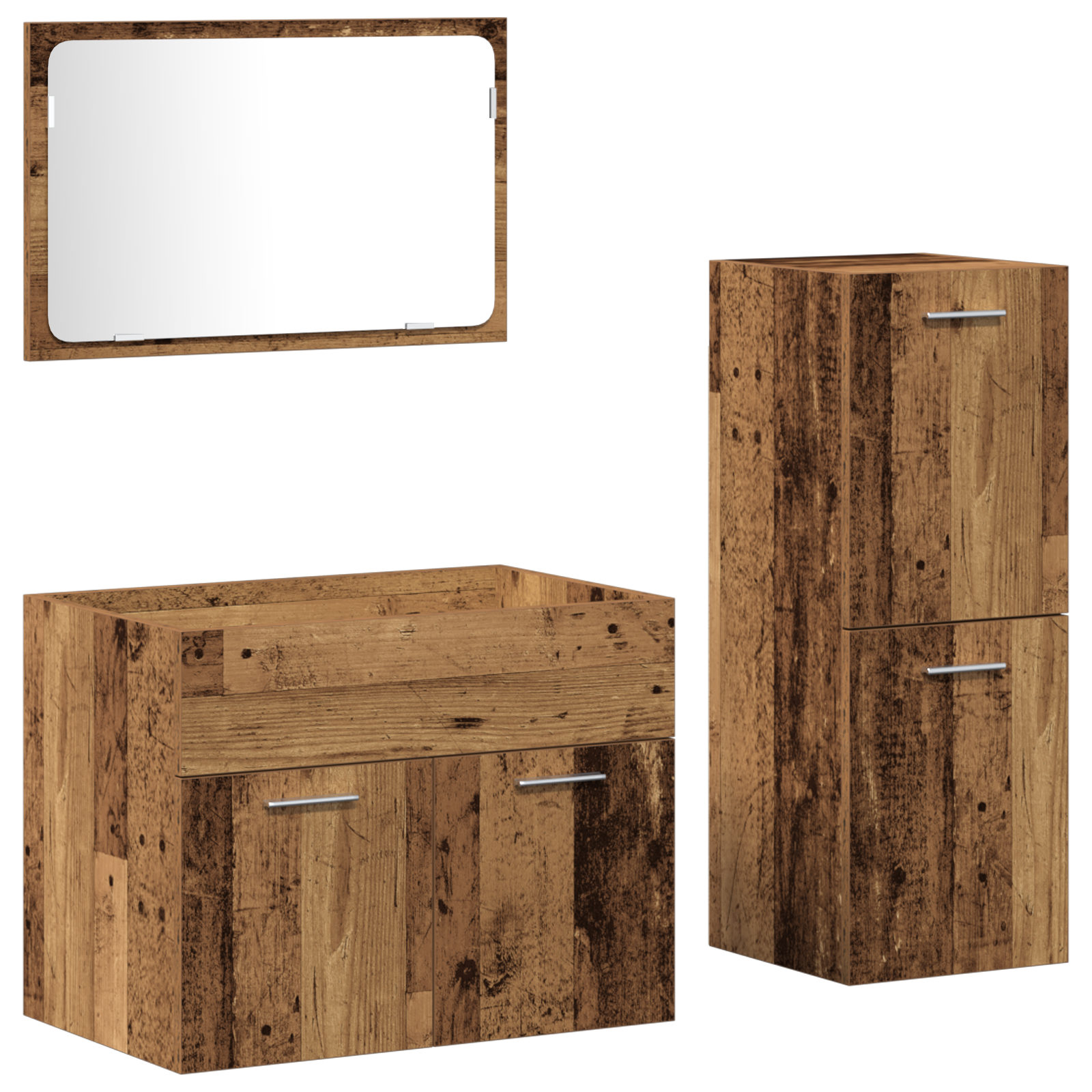 Set Mobili Bagno in Legno Antico