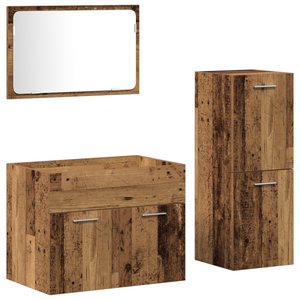 Set Mobili Bagno in Legno Antico