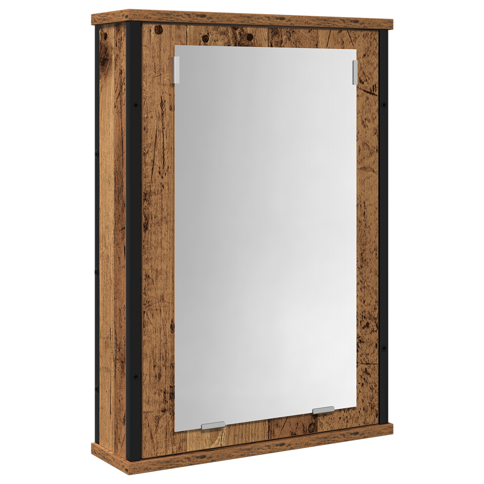 Set di mobili per bagno 2 pezzi in legno anticato in legno ingegnerizzato