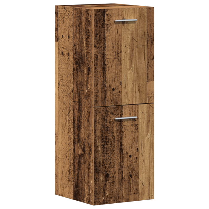 Set di Mobili per Bagno 4 Pezzi Legno Vecchio Legno Ingegnerizzato