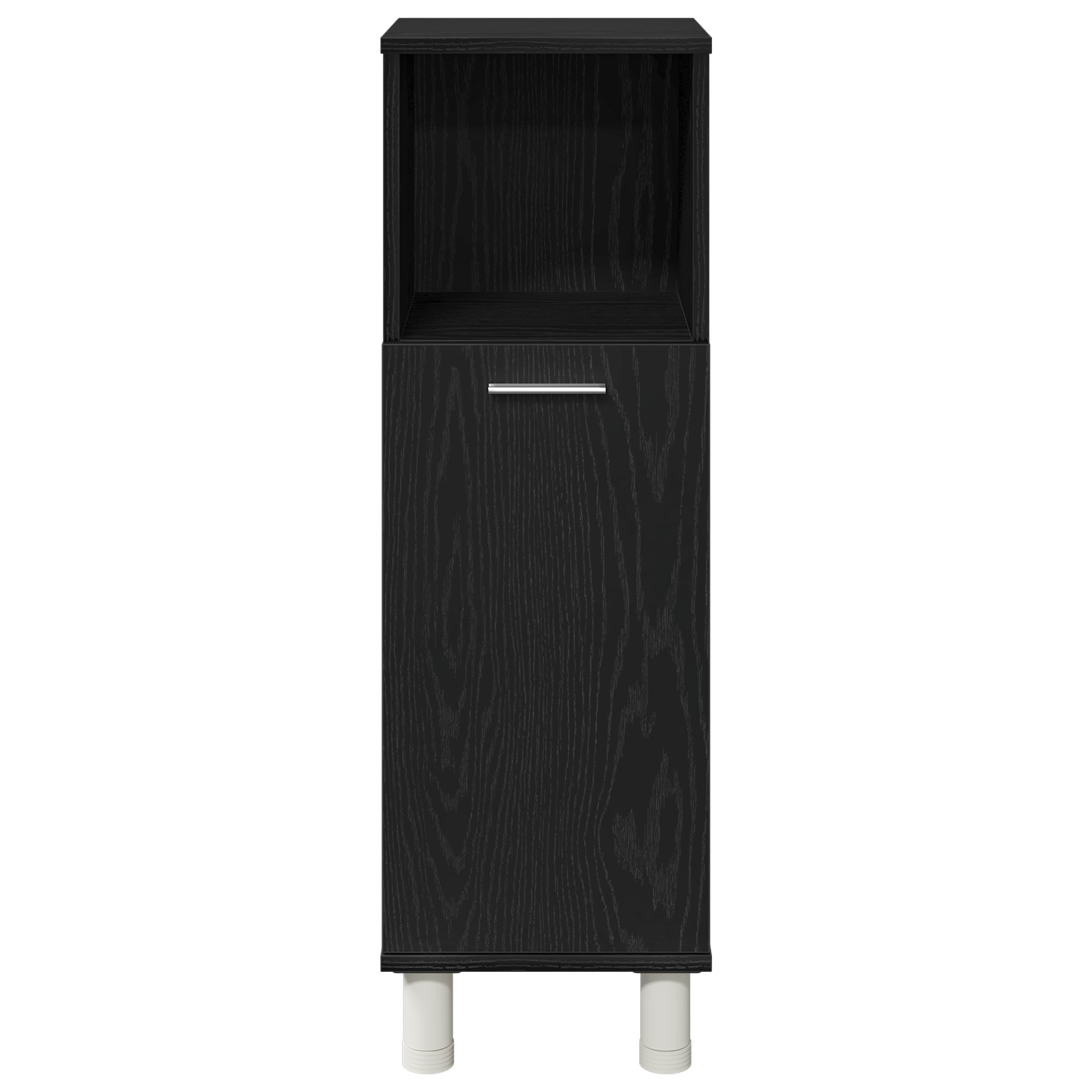 Set di mobili da bagno 3 pezzi in legno ingegnerizzato con finitura rovere nero