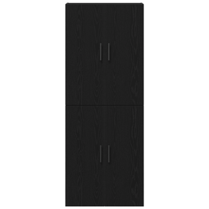 Armadi  2 pezzi in rovere nero 69,5x34x180 cm in legno ingegnerizzato