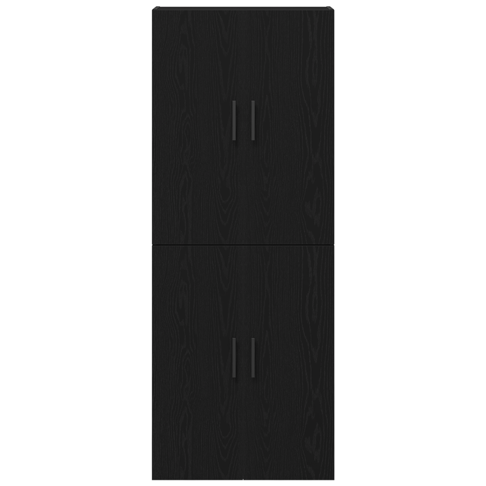 Armadi  2 pezzi in rovere nero 69,5x34x180 cm in legno ingegnerizzato