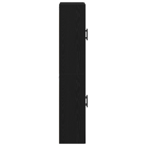 Armadi  2 pezzi in rovere nero 69,5x34x180 cm in legno ingegnerizzato