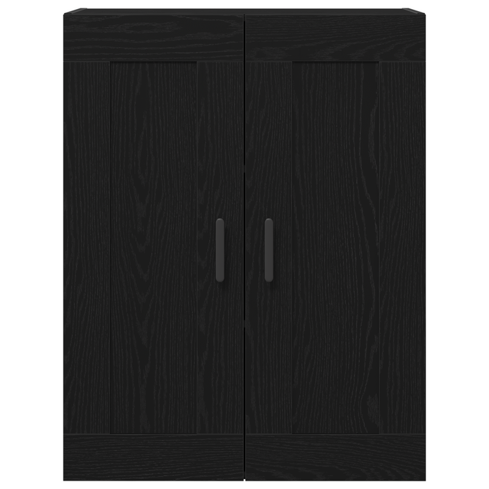 Highboard Rovere Nero 69.5x34x180 cm Legno Ingegnerizzato