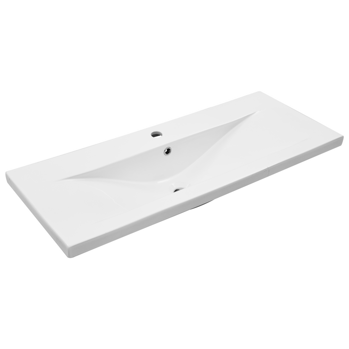 Mobile lavabo bagno con lavabo integrato in legno riciclato