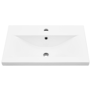 Mobile per Lavabo  con Lavabo Integrato in Quercia Nera in Legno MDF