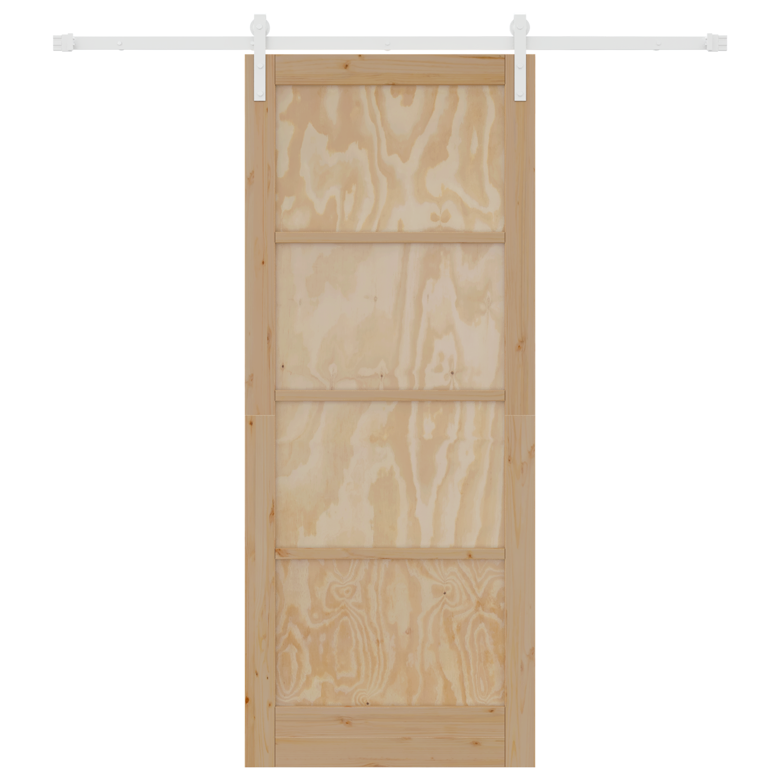 porta scorrevole  con set di ferramenta 86x211 cm legno massello pino