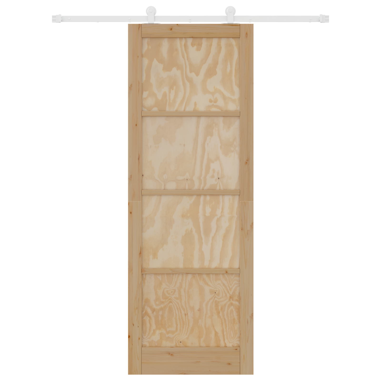 Porta scorrevole  con set di accessori 83x232 cm in legno massello di pino