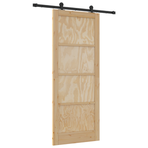 Set Porta Scorrevole  con Hardware 'ORKDAL'Legno Massello di Pino