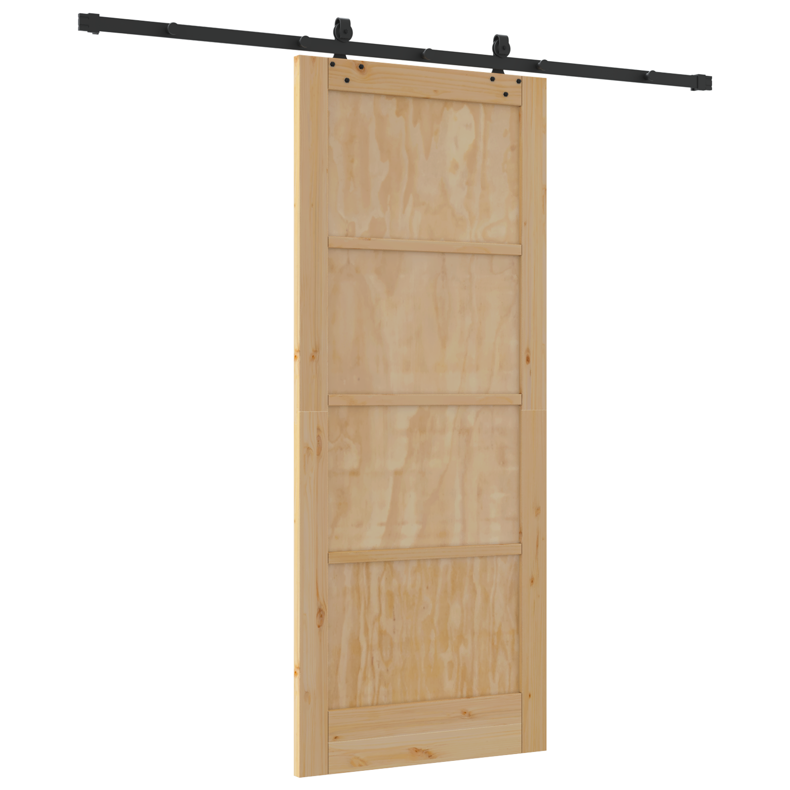 porta scorrevole  con Set di Hardware 'ORKDAL'in Legno Massello di Pino