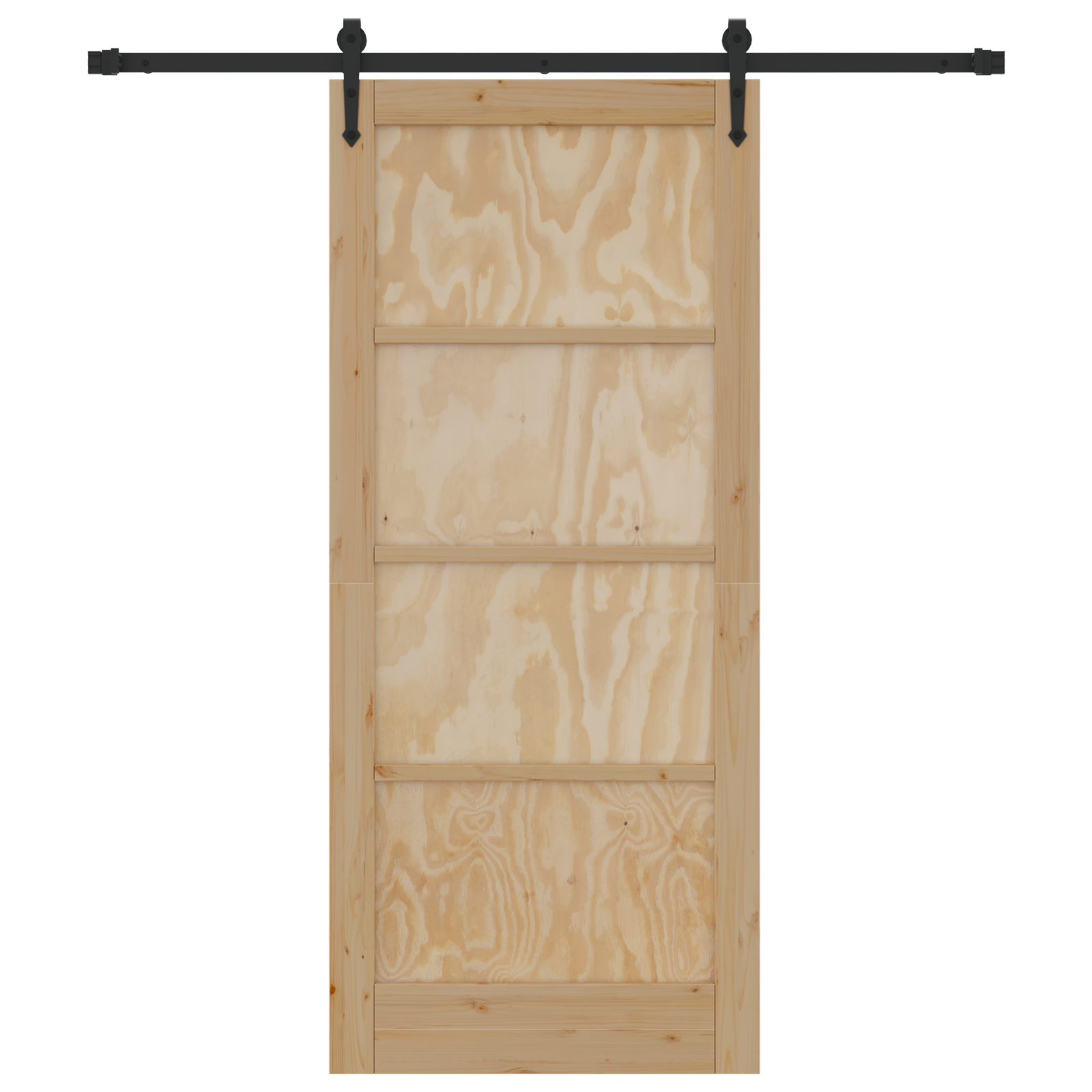 Porta scorrevole con set hardware 86x198.5 cm Legno massello di pino