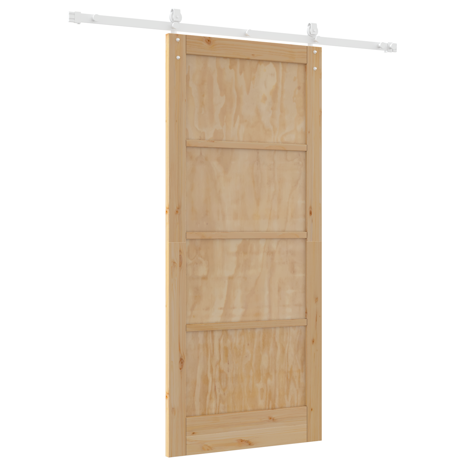 porta scorrevole  con set di ferramenta 86x198.5 cm legno massello di pino