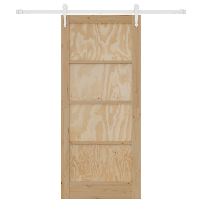 porta scorrevole  con set di ferramenta 86x198.5 cm legno massello di pino