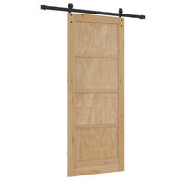 porta scorrevole  con set hardware 'ORKDAL'Legno massello di pino