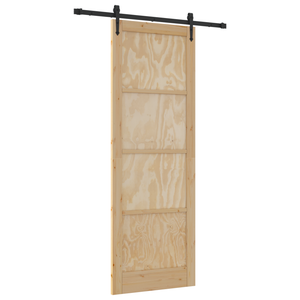 Porta Scorrevole con Set di Accessori 'ORKDAL'Legno Massello di Pino