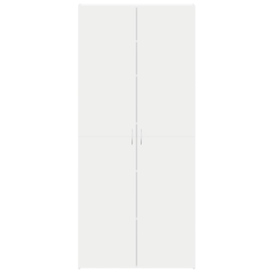 Mobile per Scarpe Bianco 80x35.5x180 cm Legno Ingegnerizzato