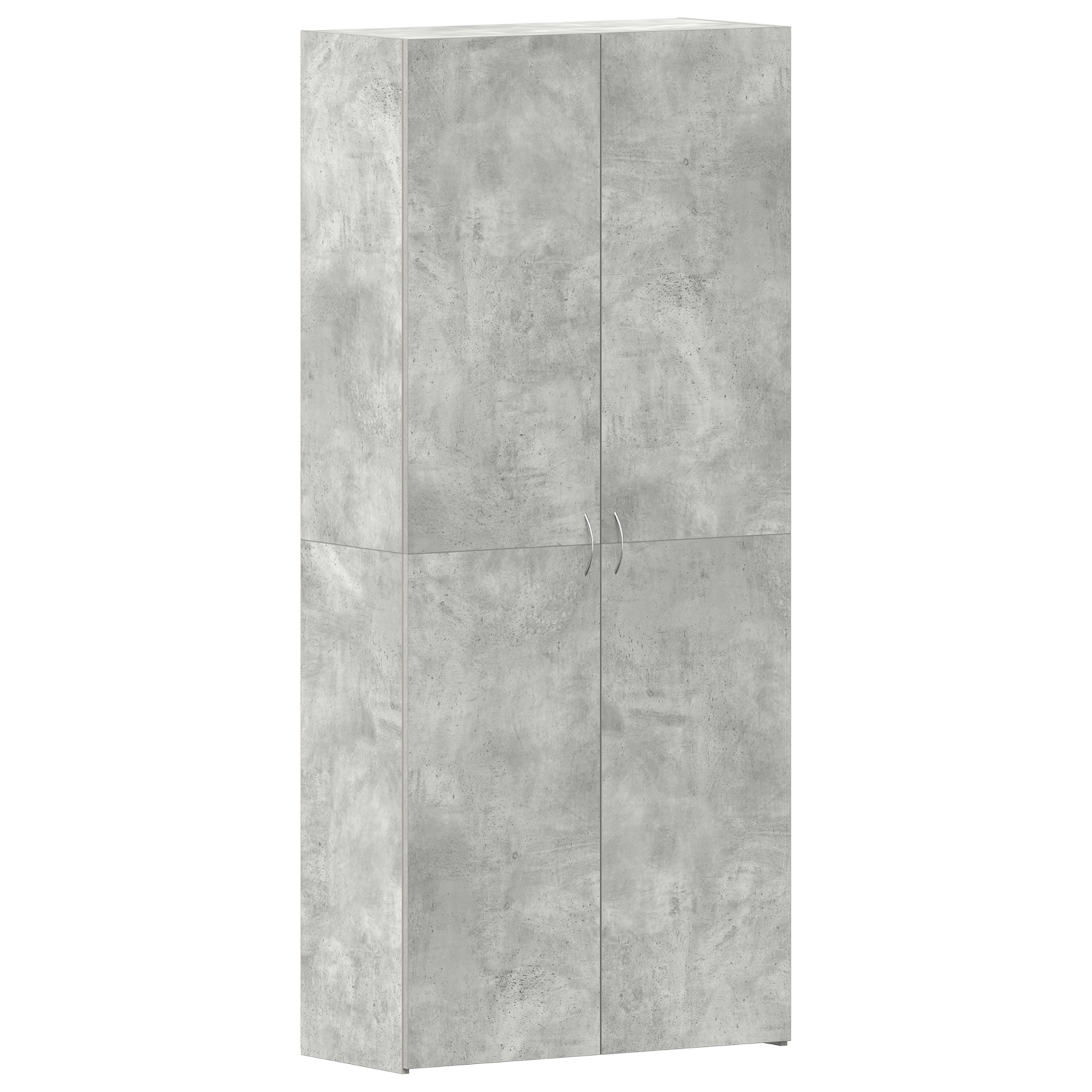 Armadio per scarpe Grigio Calcestruzzo 80x35,5x180 cm Legno ingegnerizzato