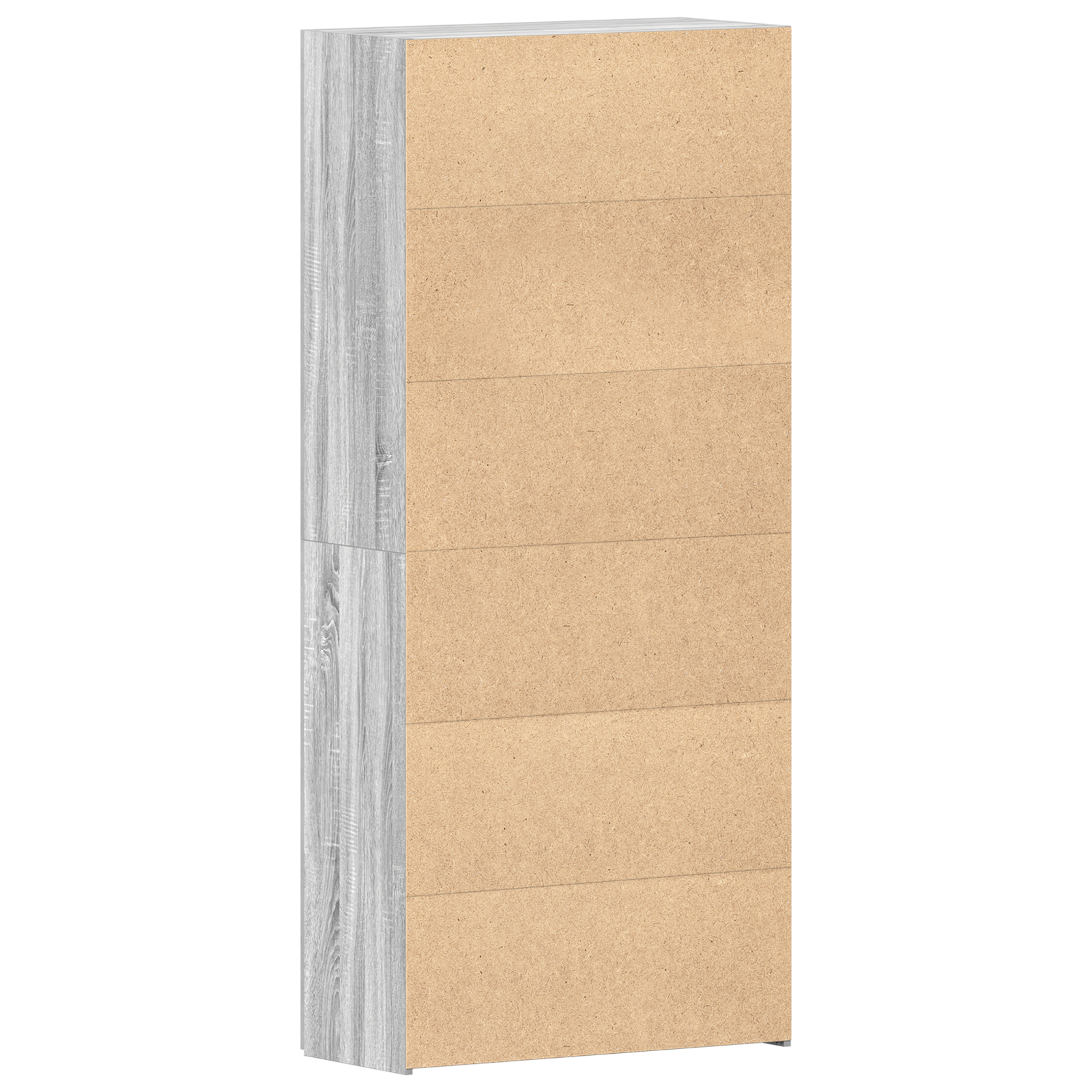 Mobile per scarpe Grigio Sonoma 80x35,5x180 cm Legno ingegnerizzato