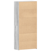 Mobile per scarpe Grigio Sonoma 80x35,5x180 cm Legno ingegnerizzato