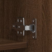 Cabinet per scarpe Marrone Rovere 80x35,5x180 cm Legno ingegnerizzato