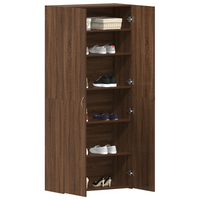 Cabinet per scarpe Marrone Rovere 80x35,5x180 cm Legno ingegnerizzato